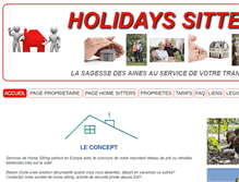 Tablet Screenshot of holidays-sitters.com